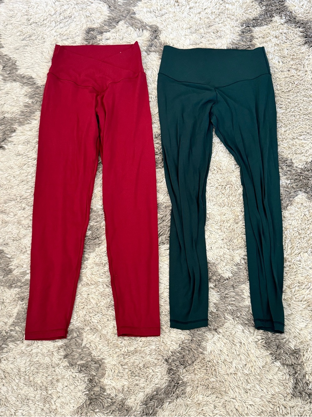 Aerie High-Waist Leggings - burgundy  Dark Green size med
